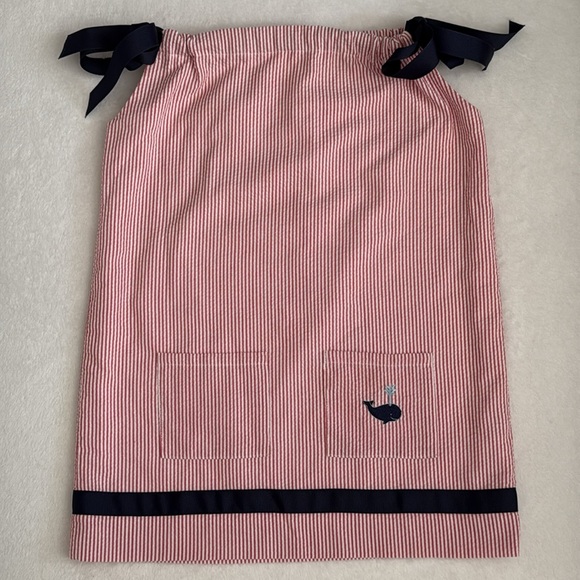 {CPC} Classic Prep | Seersucker Embroidered Whale Dress Red/White/Blue (4T) - Picture 15 of 15